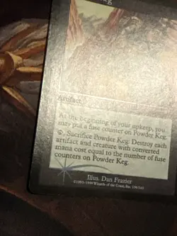 Powder Keg x1 Mtg Urza's Destiny Lp Foil Print Line - Image 3