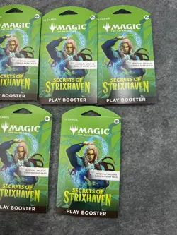 Magic The Gathering Secrets Of Strixhaven Play Boosters Lot Of 5 NEW SEALED - Image 2
