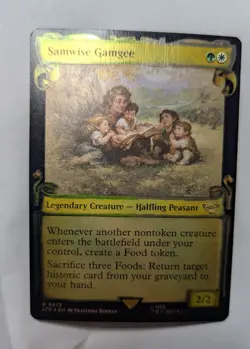 1x Samwise Gamgee Showcase Scrolls FOIL NM - Magic MTG LTR x1 - Image 1