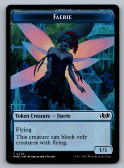 Faerie - Token NONFOIL Wilds of Eldraine - MTG - Image 1
