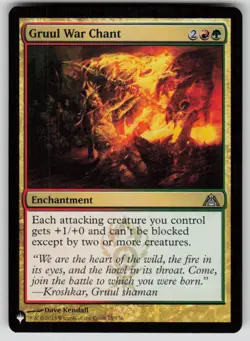 Gruul War Chant Uncommon The List Reprints 75/156 MTG Near Mint 2020 - Image 1