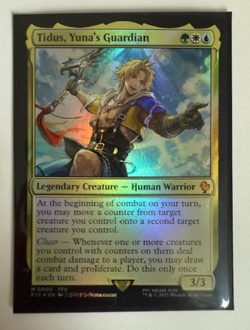 Magic the Gathering: Tidus, Yuna's Guardian Commander: Final Fantasy Foil NM - Image 1