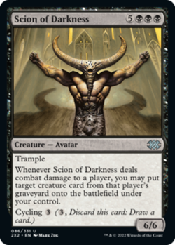 Scion of Darkness - Foil Light Play, English Magic the Gathering MTG Double Mast - Image 1