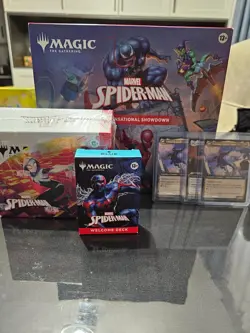 MTG Spider-Man Collector booster + Scene Box + Promo Deck + Promo Card NEW - Image 1