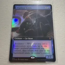 MTG Displacer Kitten Foil Battle For Baldur’s Gate NM - Image 1