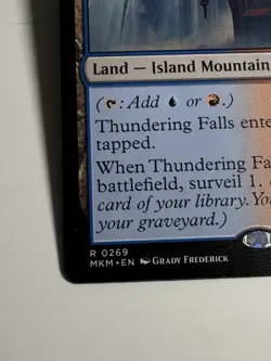 Thundering Falls Dual Land Murders at Karlov Manor Regular MTG Magic Card. Rare. - Image 2