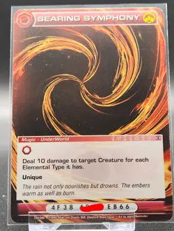 Chaotic Card : Searing Symphony AU First Edition Rare Mugic - Image 1