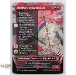 Magic: The Gathering Summon: Esper Ramuh (Borderless) 367 FINAL FANTASY NM - Image 1