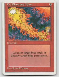 Magic: The Gathering Red Elemental Blast Fourth Edition MP - Image 1