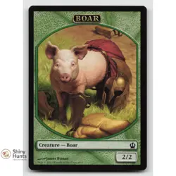 Magic: The Gathering Boar Token 8 Theros LP - Image 1