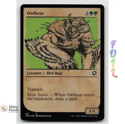 MTG Owlbear (Showcase) 331 Adventures in the Forgotten Realms Foil NM - Image 1
