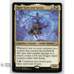 Magic: The Gathering Goro-Goro and Satoru 445 Prerelease Cards Foil NM - Image 1
