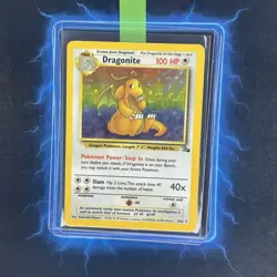 Pokemon TCG Dragonite Fossil Holo Rare Card 4/62 Good Condition Vintage - Image 2