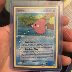 Pokemon Card - Luvdisc Crystal Guardians 7/100 Holo Rare - Image 1