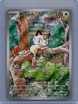 MEOWTH 106/094 ILLUSTRATION RARE PHANTASMAL FLAMES POKEMON HOLO NM - Image 1