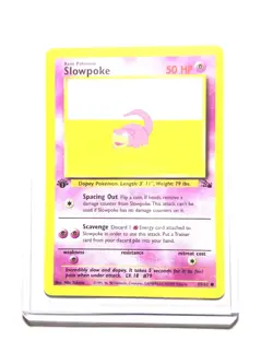 SLOWPOKE - 55/62 - 1st Edition Fossil - Common - Pokemon Card - NM - Image 1