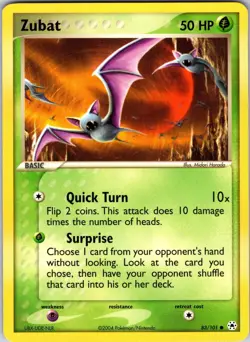 Zubat 83/101 Hidden Legends Pokemon NM Normal - Image 1