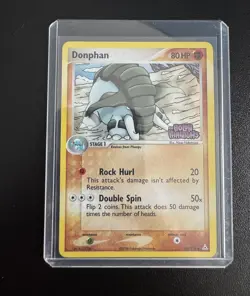 2006 Pokemon DONPHAN Ex Holon Phantoms Set REVERSE HOLO Foil STAMPED Card 40/110 - Image 1