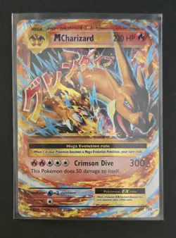 Mega M Charizard Y EX 13/108 XY Evolutions Holo Rare 2016 Pokemon Card HP - Image 1