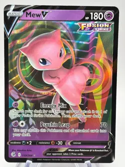 Mew V Ultra Rare SWSH08: Fusion Strike 113/264 NM | Pokemon TCG - Image 1