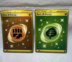 Basic Grass Fighting Gold Energy 278/193 258/ 198 Hyper Rare Pokemon Near Mint - Image 1
