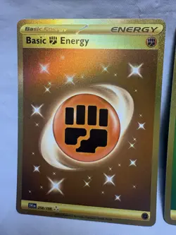 Basic Grass Fighting Gold Energy 278/193 258/ 198 Hyper Rare Pokemon Near Mint - Image 2