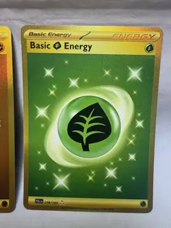 Basic Grass Fighting Gold Energy 278/193 258/ 198 Hyper Rare Pokemon Near Mint - Image 4