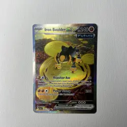 Pokemon TCG Iron Boulder ex 207/162 Temporal Forces Special Illustration Rare - Image 2