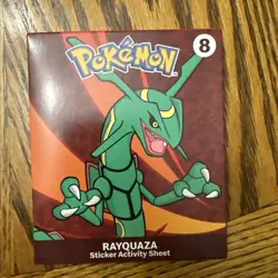 2025 McDonald’s Happy Meal Pokemon Dragon Discovery Pack Rayquaza SEALED - Image 1