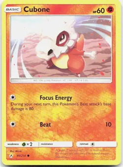 Cubone 90/214 Common Unbroken Bonds Pokemon NM/LP - Image 1