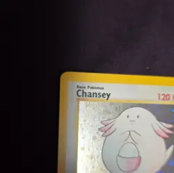 Pokemon TCG Chansey 3/130 Base Set 2 Holo Rare 120 Lp-Dmg Dent See Description - Image 5