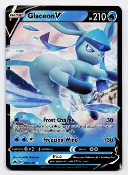 Glaceon V [038/159] SWSH: Crown Zenith Ultra Rare [Pokemon Card English] - Image 1