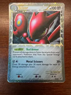 Scizor 84/90 Undaunted Holo Rare Pokemon TCG English 2010 - Image 1