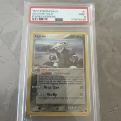 Pokemon TCG Aggron EX Power Keepers Holo 1/108 PSA 9 MINT - Image 1