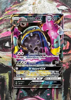 Alolan Muk GX 84/147 Sun & Moon: Guardians Rising Ultra Rare NM Pokemon TCG - Image 1