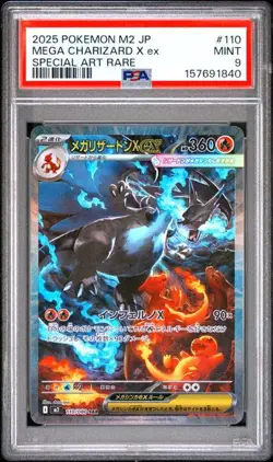 MEGA CHARIZARD X EX Inferno X Special Art Rare #110 PSA 9 Pokemon - Image 1