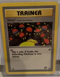 Sleep! (Rocket's Secret Machine) 79/82 Team Rocket LP Pokemon Card TCG - Image 1