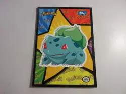 Bulbasaur Sticker Topps Pokemon Card LP - Image 1