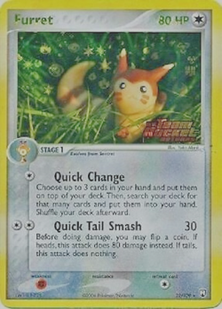 Pokemon TCG - Furret - 22/109 - Reverse Holo Team Rocket Returns [Moderate Play] - Image 1