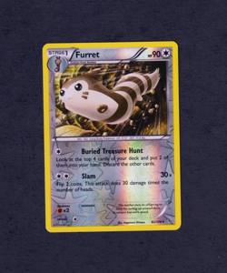 2014 POKEMON FURRET 82/106 XY FLASHFIRE - RARE -REVERSE HOLO- LP/NM (Excellent) - Image 1