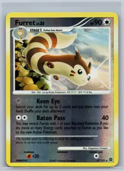 FURRET 27/132 RARE SECRET WONDERS POKEMON REVERSE HOLO LP - Image 1