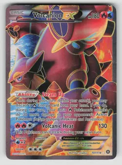 Volcanion EX 107/114 Rare Ultra Steam Siege Pokemon MP/dmg - Image 1