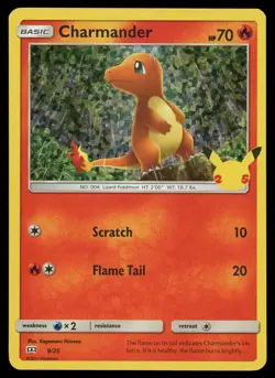 POKEMON CARD - CHARMANDER 9/25 MCDONALD'S COLLECTION 2021 - Image 1