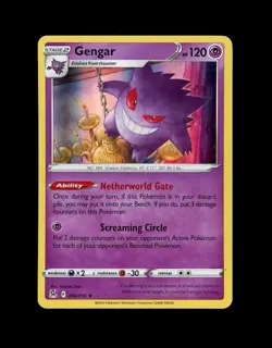 2022 Pokemon LOST ORIGINS GENGAR HOLO FOIL 66/196! LP - Image 1