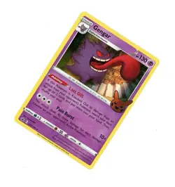 2021 Pokemon TRICK OR TRADE GENGAR HOLO PUMPKIN PIKACHU 57/198! LP - NM - Image 1
