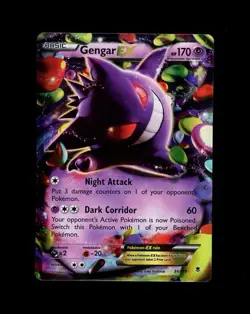 2014 Pokemon PHANTOM FORCES GENGAR EX HOLO 34/119 RARE! LP - Image 1