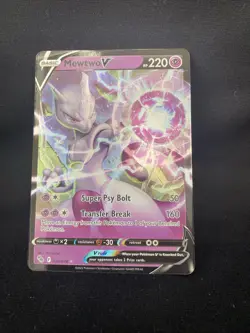 Mewtwo V 030/078 Ultra Rare Pokemon Sword & Shield Pokemon GO - Image 1