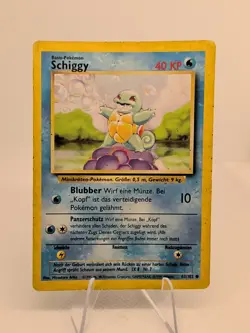 Squirtle Schiggy 63/102 Base Set German Pokemon Card Vintage 1999 - Image 2