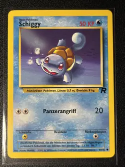 Schiggy Squirtle 68/82 - German Team Rocket - Pokemon Card LP - Image 1