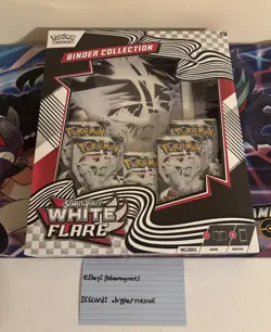 Pokemon TCG Scarlet & Violet White Flare Binder Collection | Factory Sealed - Image 1